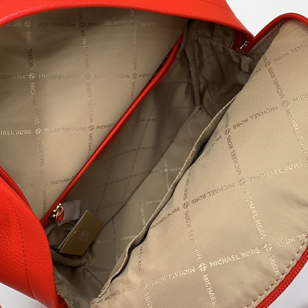 MICHAEL KORS DARK SANGRIA 
Maisie Medium Pebbled Leather 2-in-1 Backpack - Picture 13 of 16